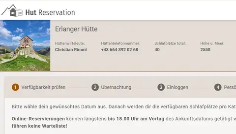Erlanger Hütte in Umhausen