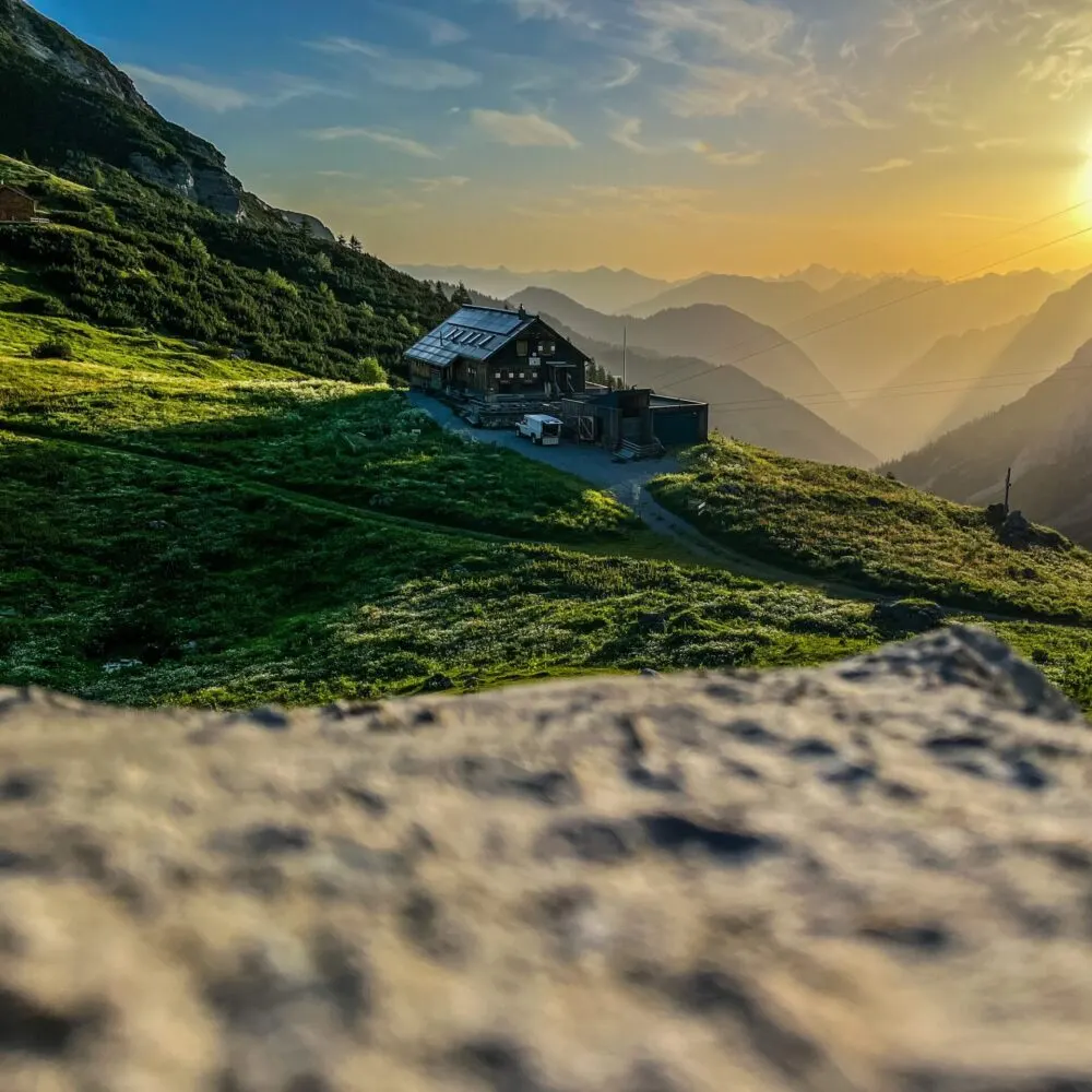 Oberzalimhütte in Brand, Vorarlberg