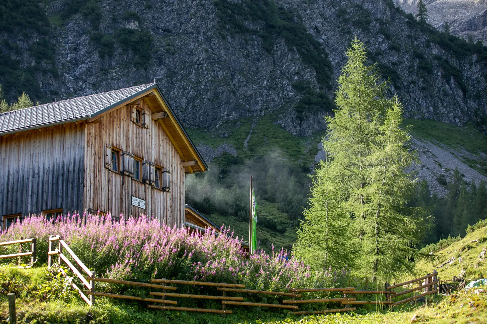 Sarotla-Hütte in Brand, Vorarlberg