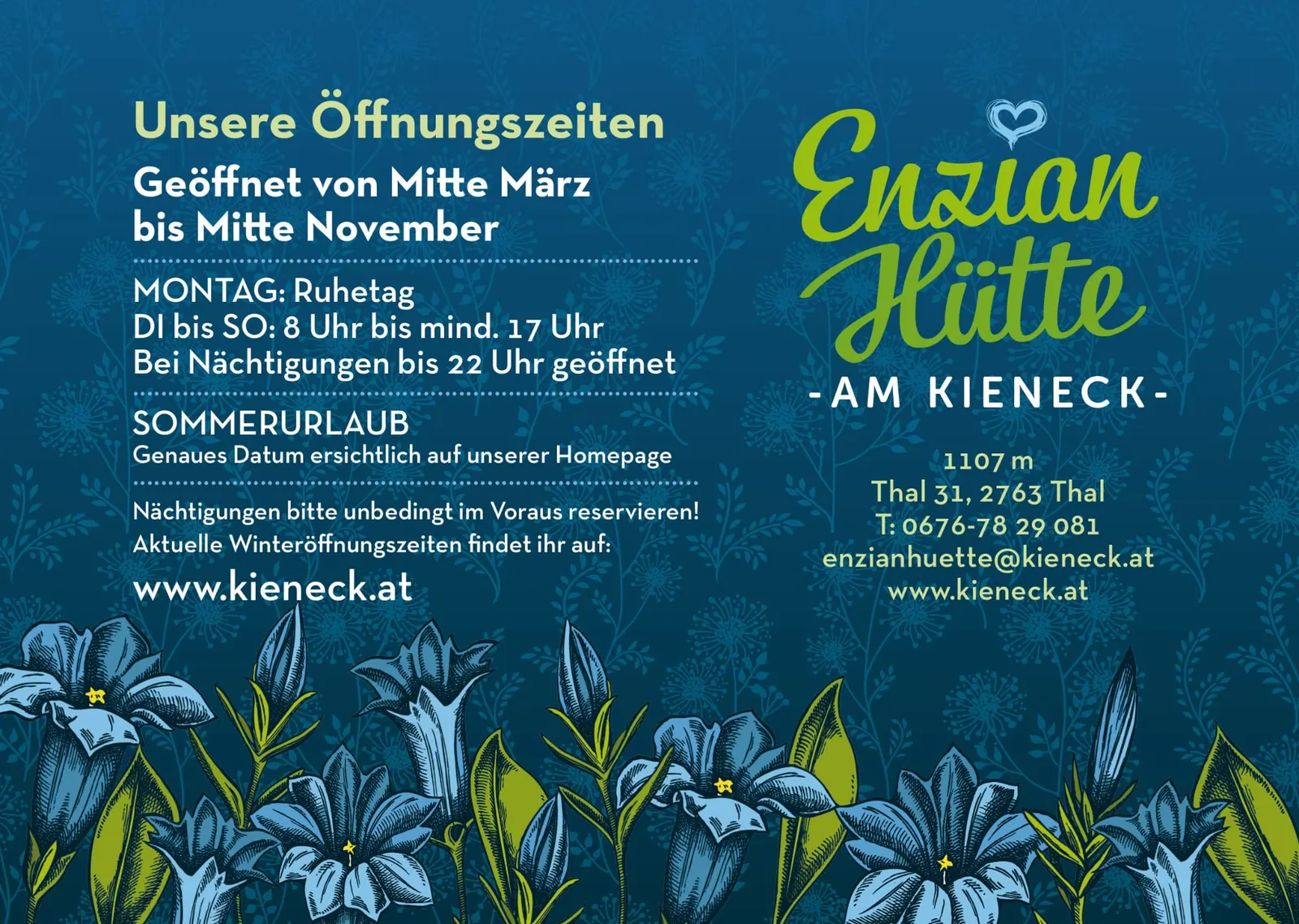 Enzian-Hütte am Kieneck in Muggendorf, Niederösterreich